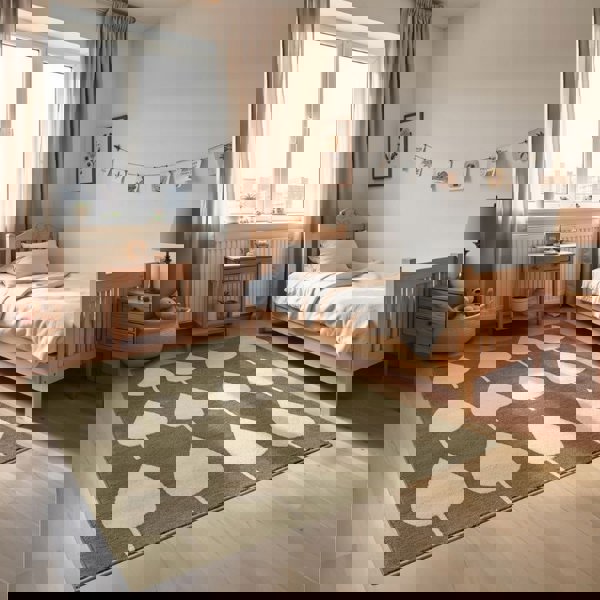 Adventures Kids Green Rug – Lovely Leaves