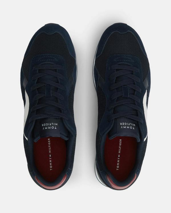 Tommy Hilfiger TH Core Mix Mens Trainers - Navy RWB