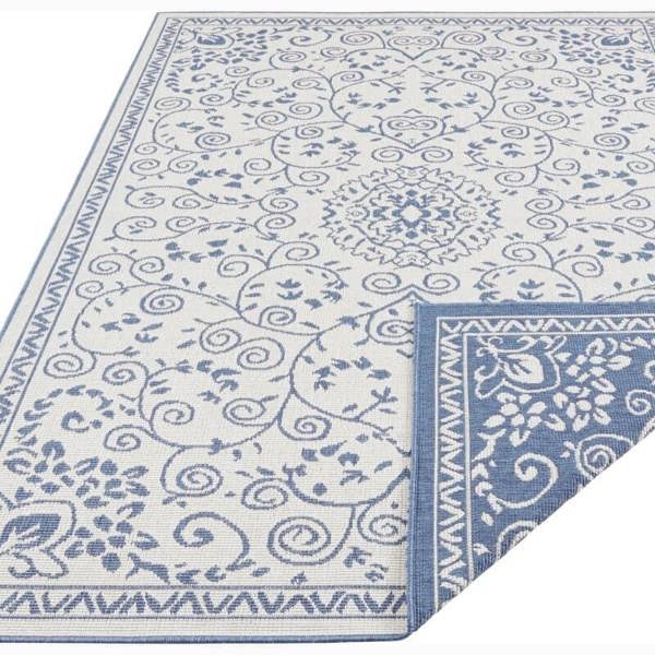 The Rugs Leyte Reversible Indoor-Outdoor Rug |Vintage Floral