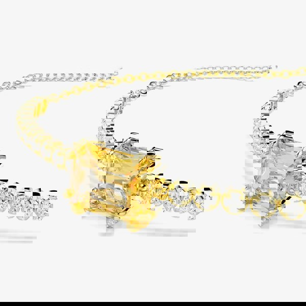 Swarovski Matrix Gold Tone Plated Caramel Zirconia Tennis Bracelet 5730699