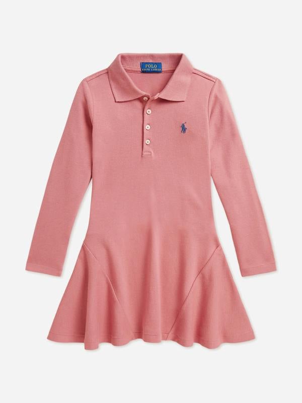 Ralph Lauren Kids Ralph Lauren Girls Logo Polo Dress in Pink