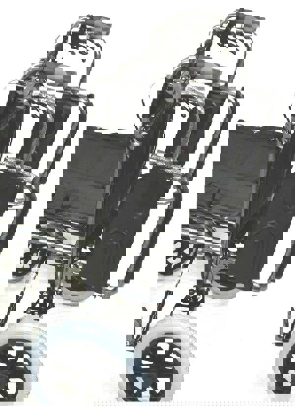 Aidapt Deluxe Attendant Propelled Steel Wheelchair Hammered Effect