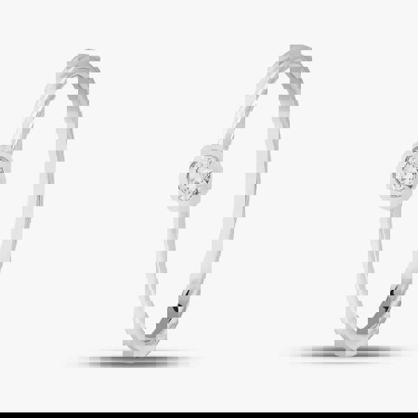 T. H. Baker 9ct White Gold 0.15ct Brilliant Cut Diamond Solitaire Ring 546073 375/WG