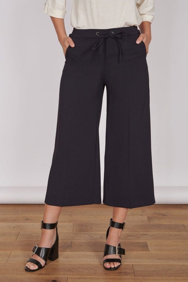 Jeetly.comGrace Black Wide Leg CulottesTrousers