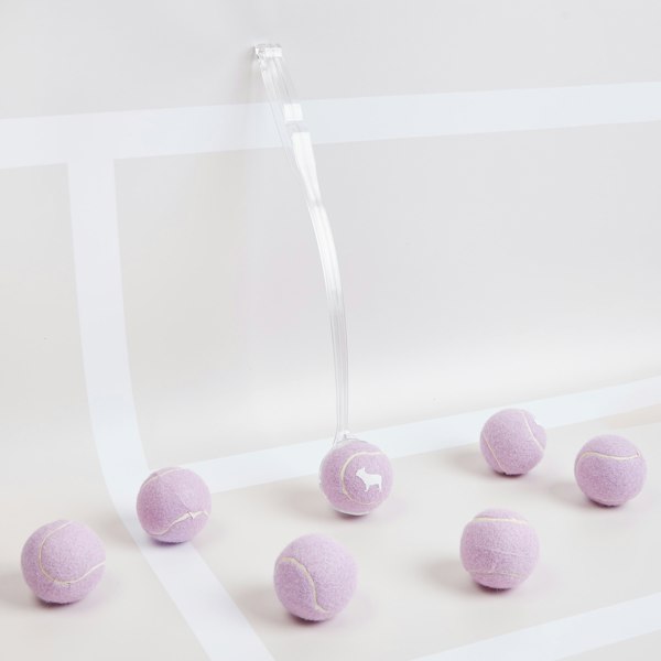 Pastel Purple Tennis Balls for Dogs to Chase & Squeak