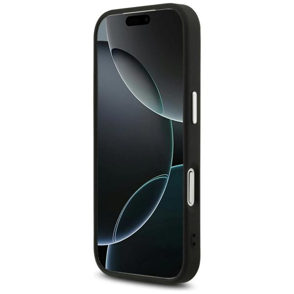 Karl Lagerfeld Karl & Choupette Metal Pin Hard Case with MagSafe for iPhone 17 Pro 6.3" Black -KLHMP17LPSMLRKCK