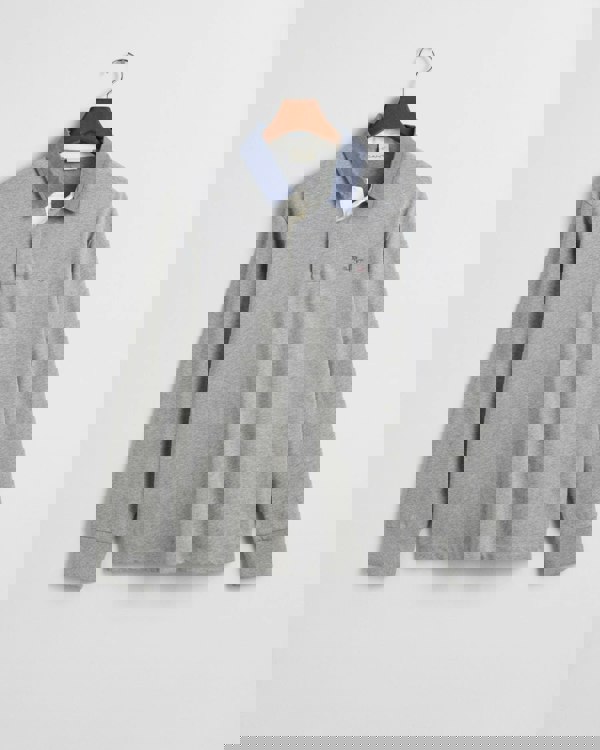 GANT Mens Regular Fit Chambray Heavy Rugger - 93 Grey Melange