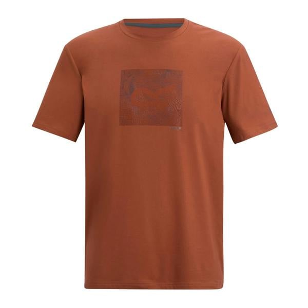 Regatta Mens Fingal Topographic T-Shirt - Brick - 
