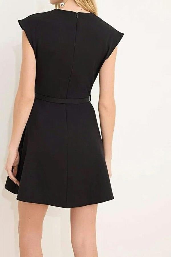 WOVCOR Mini Stretchy Woven Dress