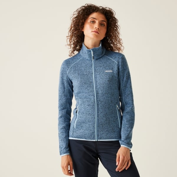 Regatta Women's Newhill Marl Full Zip Fleece Jacket - Coronet Blue / Clear Sky