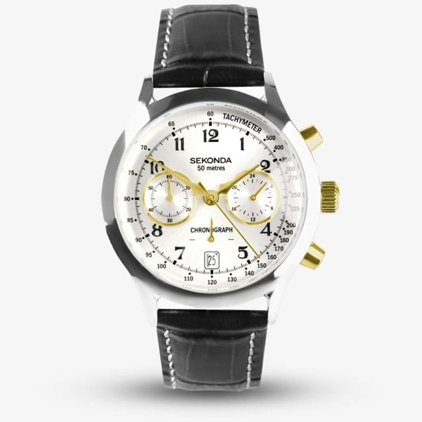 Sekonda Archer Silver Chronograph Watch 30235