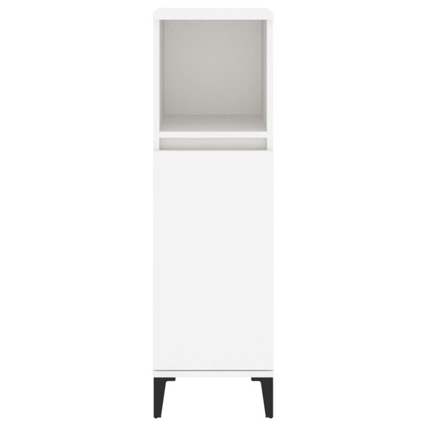 Berkfield Bathroom Cabinet White 30x30x100 cm Engineered Wood