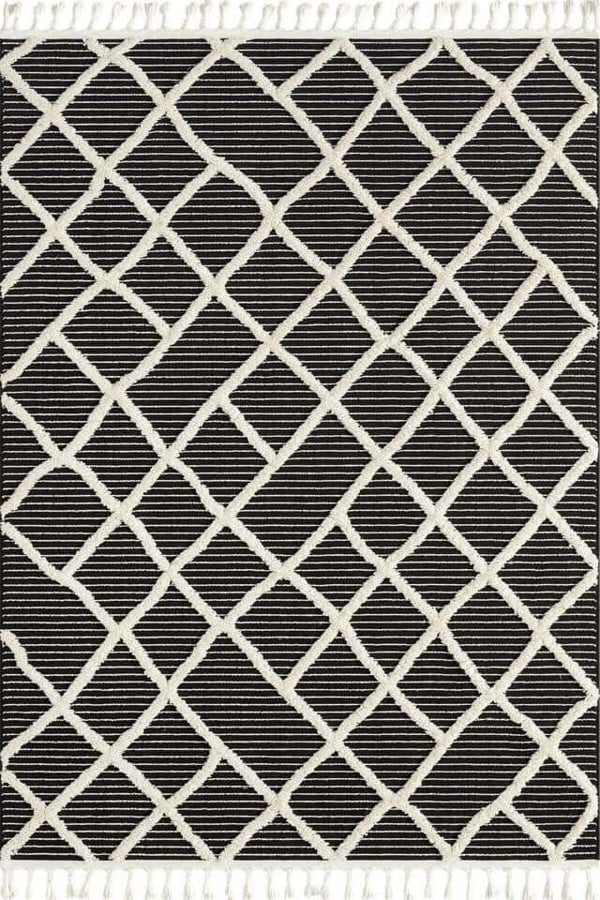 Scandi Indoor Rug Anthracite & White | Versatile Home Decor