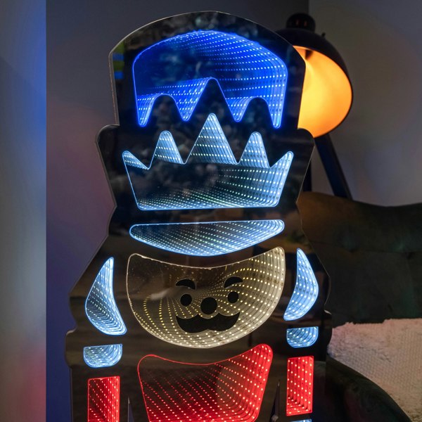 Samuel Alexander 4ft (1.2m) Tall Light up Christmas Nutcracker Infinity Decoration with LEDs
