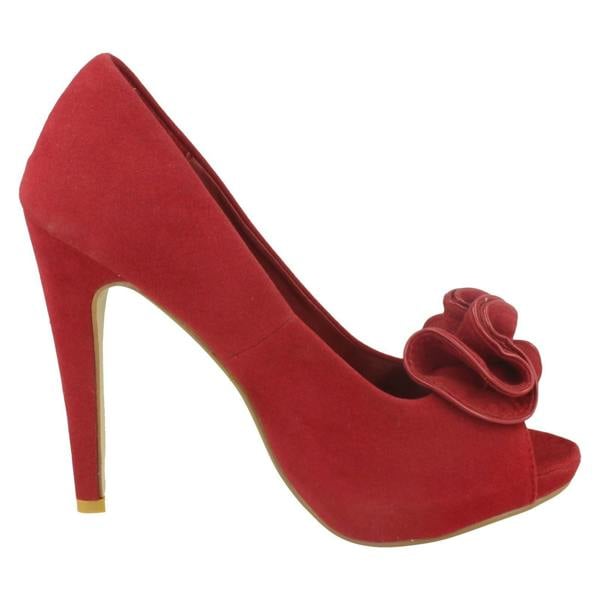 Spot On Ladies Spot On Slip On Heels