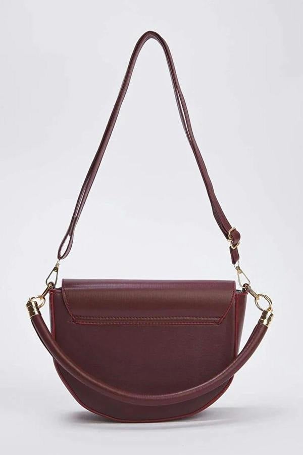 WOVCOR Women's Mini City Shoulder Bag with Metal Buckle Detail