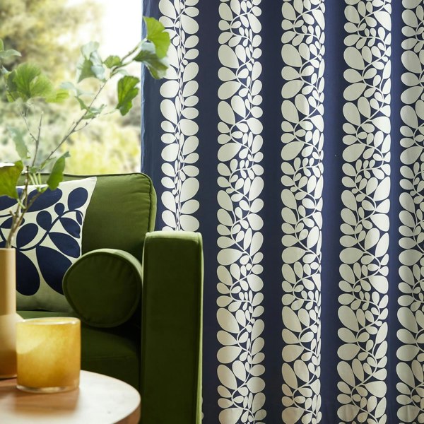 Orla Kiely Stem Sycamore Stripe Curtain Pair