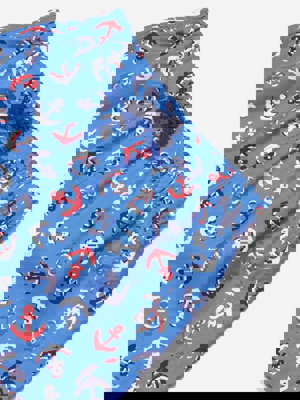 Rachel Riley Baby Boys Anchor Swim Shorts in Blue