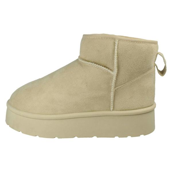 Spot On Ladies Spot On Wide Fit Ankle Boot Slippers F4472