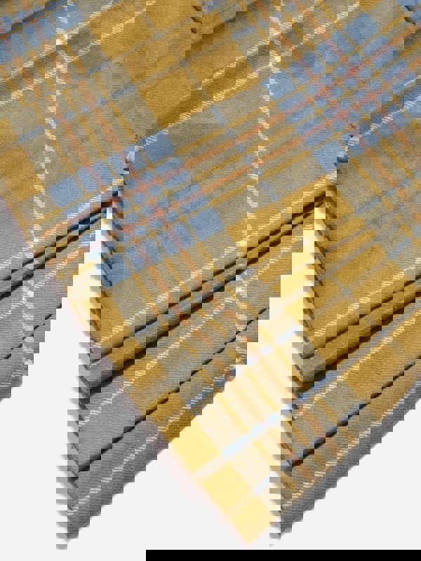 Bonpoint Girls Talissa Wool Tartan Skirt in Blue