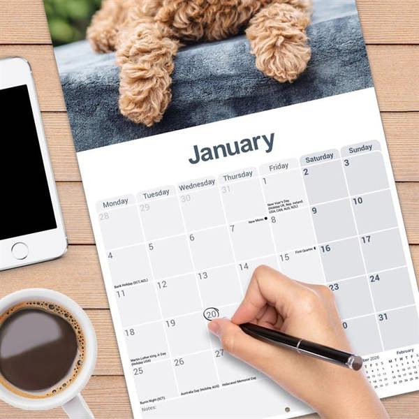 Cockapoo Puppies Calendar 2027, Wall Calendars, Month To View, Dogs, Gift