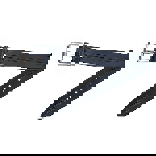 black leather belt