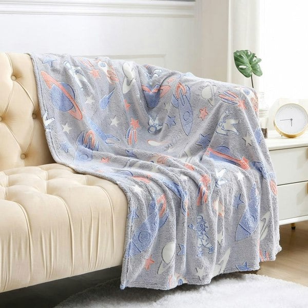 HomeSpace Direct Glow in the Dark Blanket