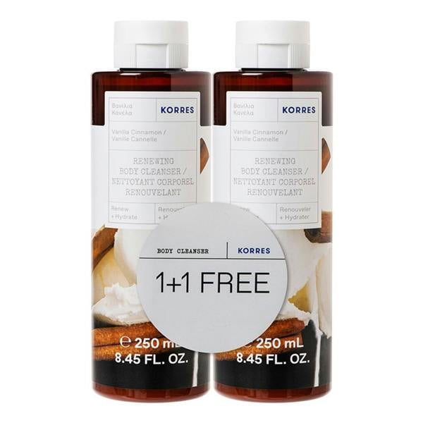 Korres Vanilla Cinnamon Renewing Cleanser Duo Duo