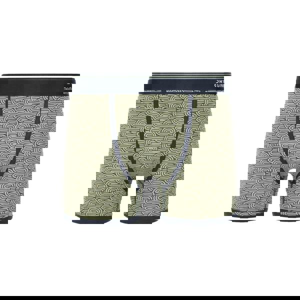 Crosshatch Mens Spherigon Boxer Shorts (Pack of 5) - Green/Blue - 