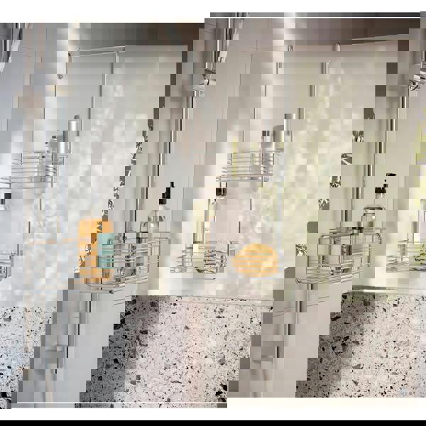 Smedbo Polished Chrome Shower Basket for Shower Riser Rail