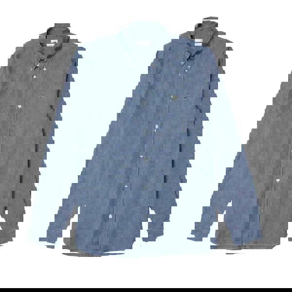 Lacoste Mens Chambray Slim Shirt - Blue - 