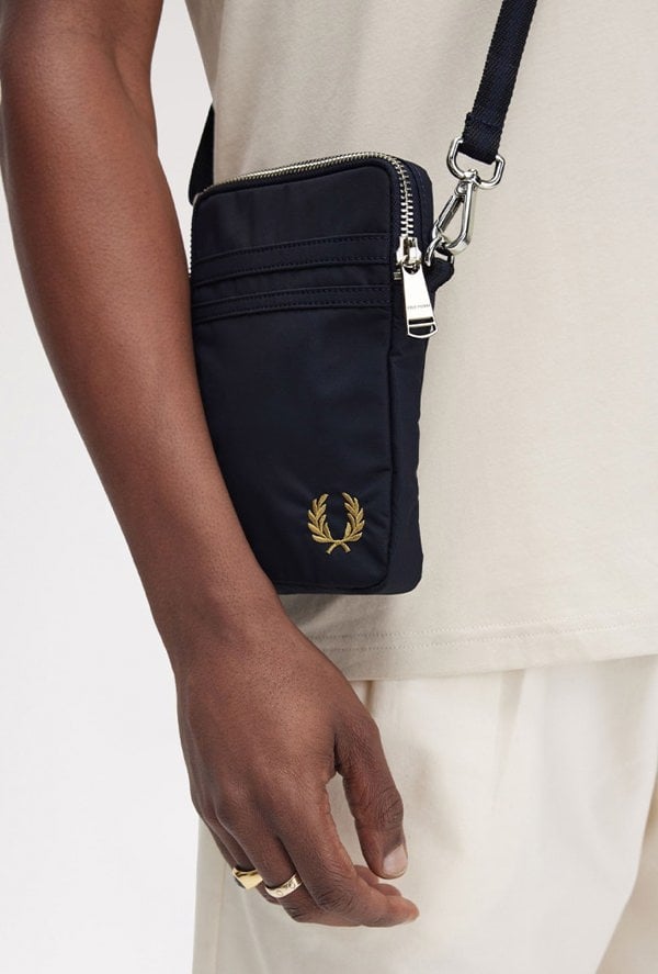Fred Perry Men's Brentham Nylon Side Bag - Black