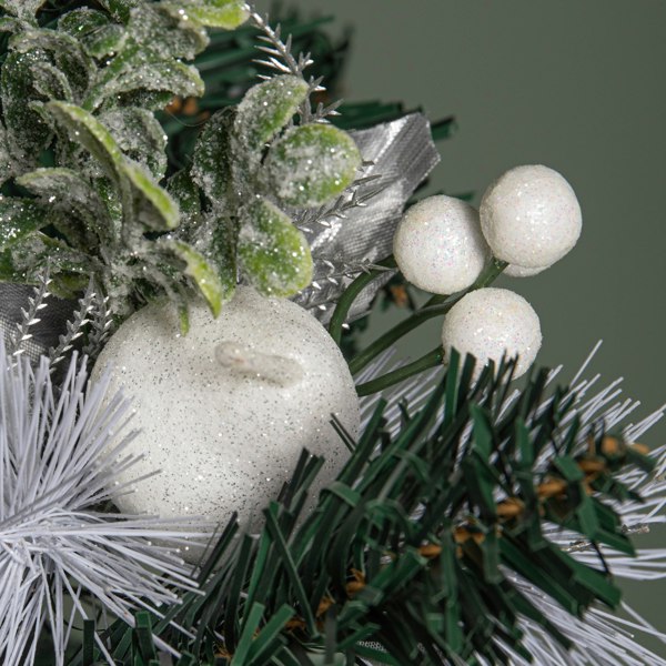 Samuel Alexander Set of 6 19cm Christmas Pick Decoration with White Apple and Pear