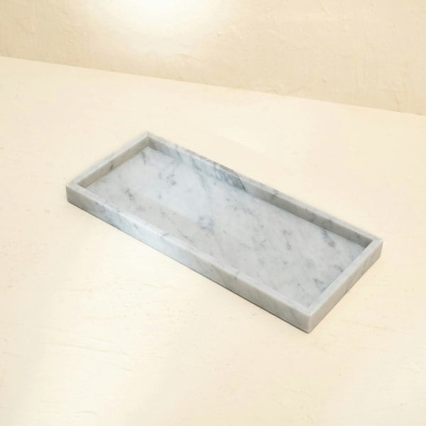 Rectangular Marble Styling Tray - Coastal Villa Homeware