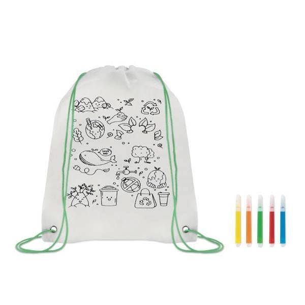 MidOcean Carrydraw Non-Woven Drawstring Bag - Lime - 