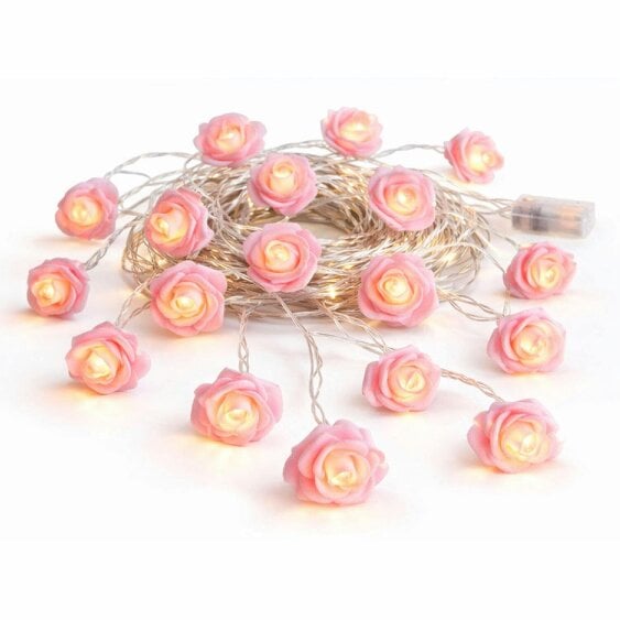 Neo Pink Rose 20 LED String Fairy Lights