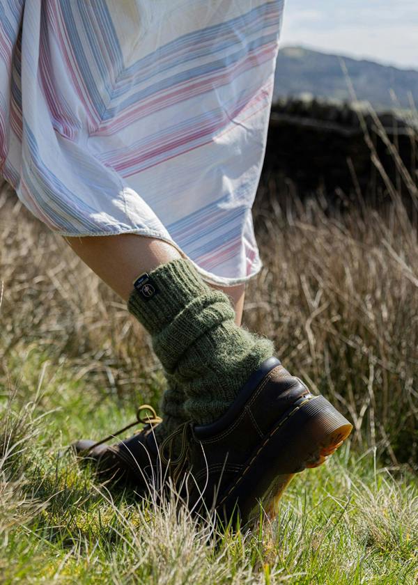 Jemsox British Wool Boot Socks – Dark Apple | 100% British Wool Luxury Boot Socks