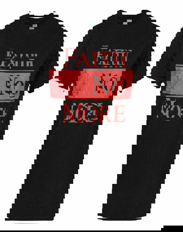 Faith No More Mens Black Band Logo Short Sleeved T-Shirt