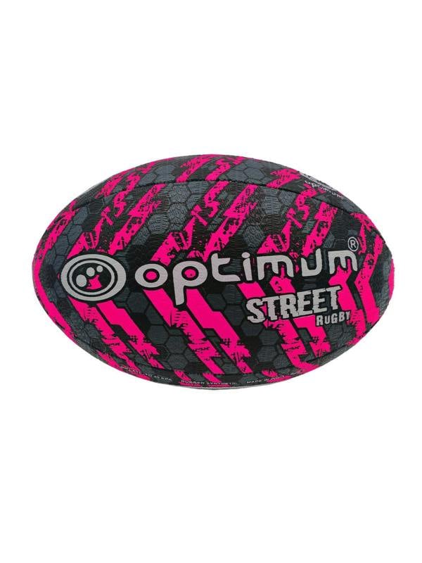 Street Rugby Ball – Black/Pink, Size 5 - Optimum