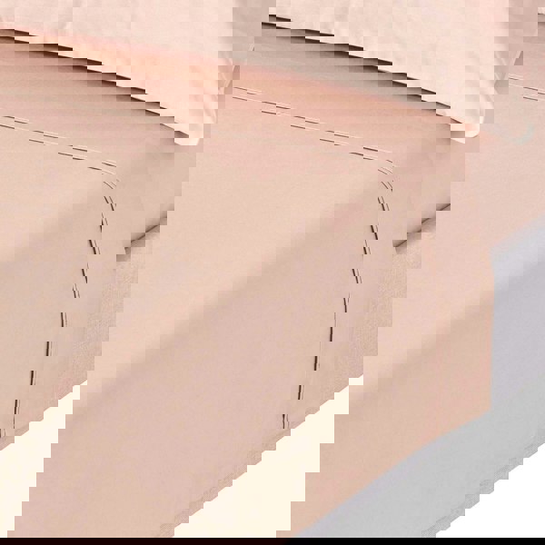 HOMESCAPES Premium 1000 TC Egyptian Cotton Sateen Weave Flat Sheet