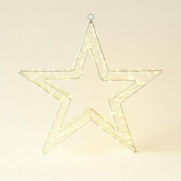 Scotts of Stow Xmas Haus Pre Lit LED Heart Shape with 5m Lead Timer Power Supply