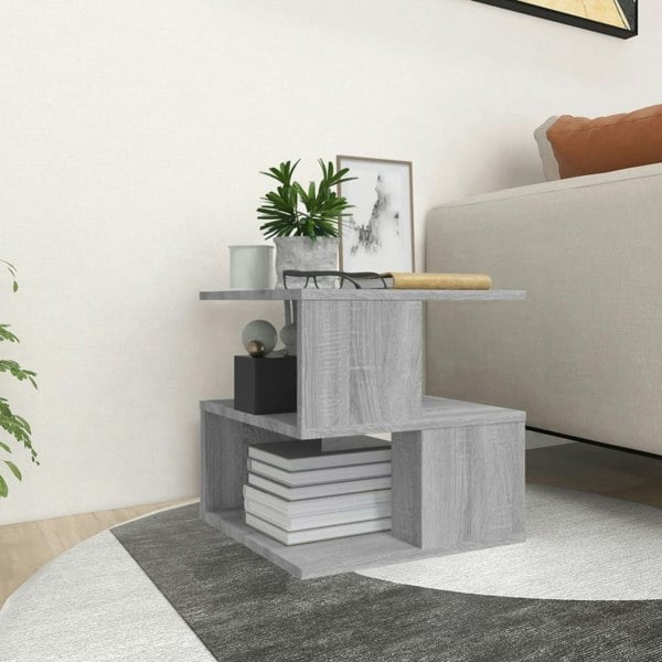 Berkfield Side Table Grey Sonoma 40x40x40 cm Engineered Wood