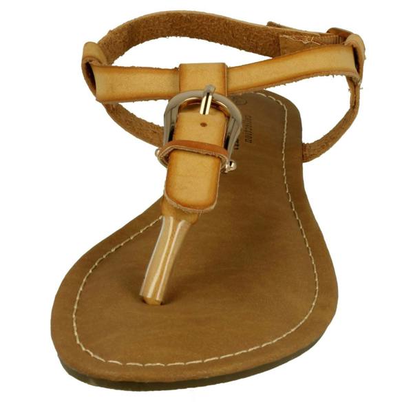 Savannah Ladies Savannah Wedge Toe Post Sandals