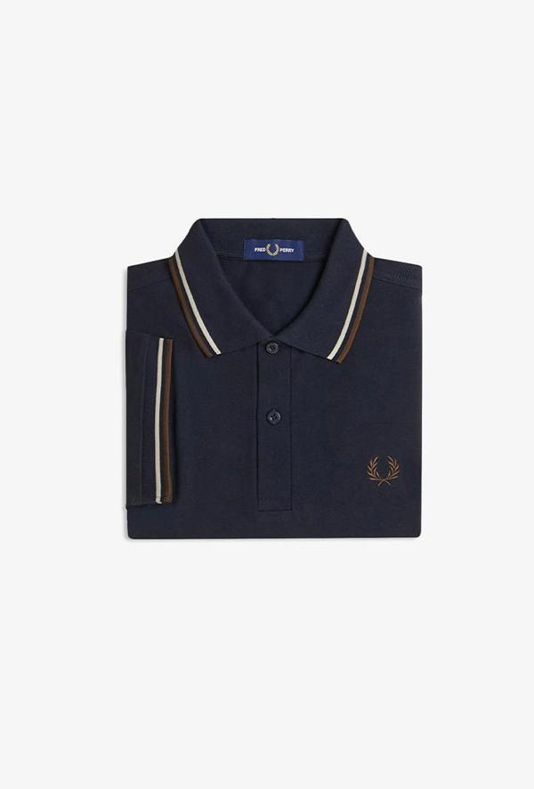 Fred Perry Twin Tipped Polo Shirt - Navy