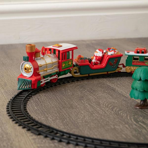 Samuel Alexander Christmas Musical Train Set with Lights & 3 Track Layouts