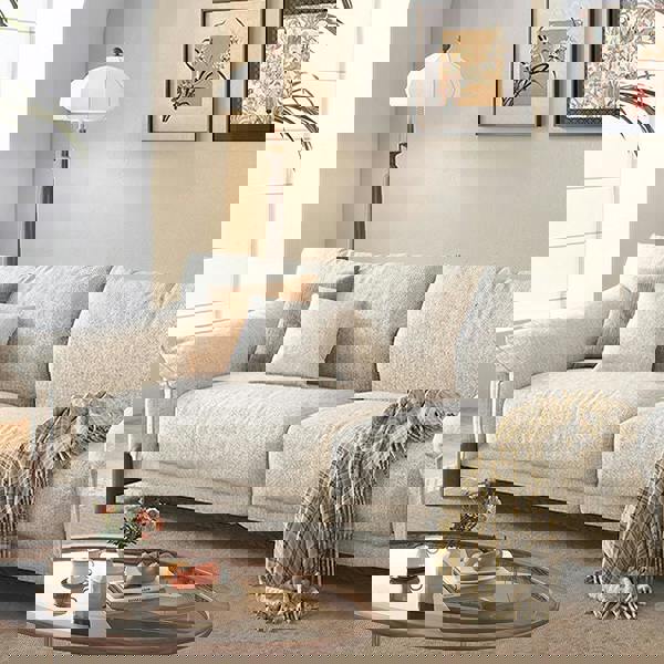 Eclat Two Seater Sofa, Linen or Chenille-Weilai Concept