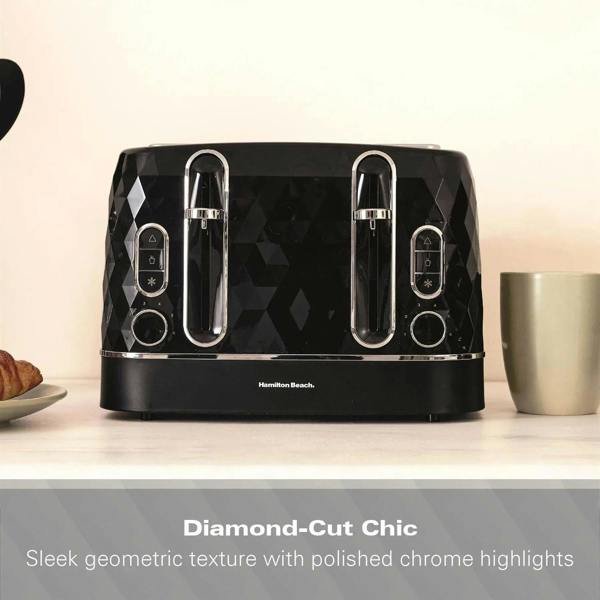 Hamilton Beach Diamond 4 Slice Toaster - Black