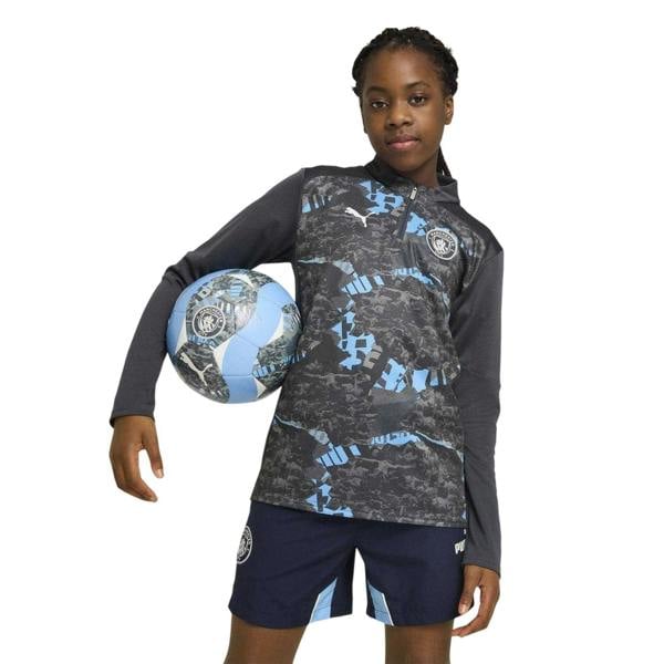 Puma Childrens/Kids 2024/2025 Manchester City FC Track Top - Cool Grey - 