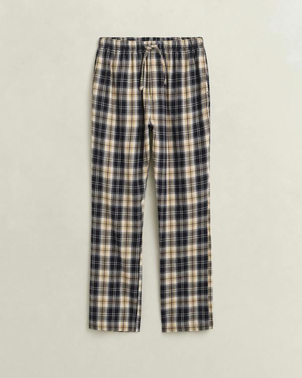 GANT Mens Checked Pyjama Pants - 433 Evening Blue | CHO | Designer Mens Pyjamas