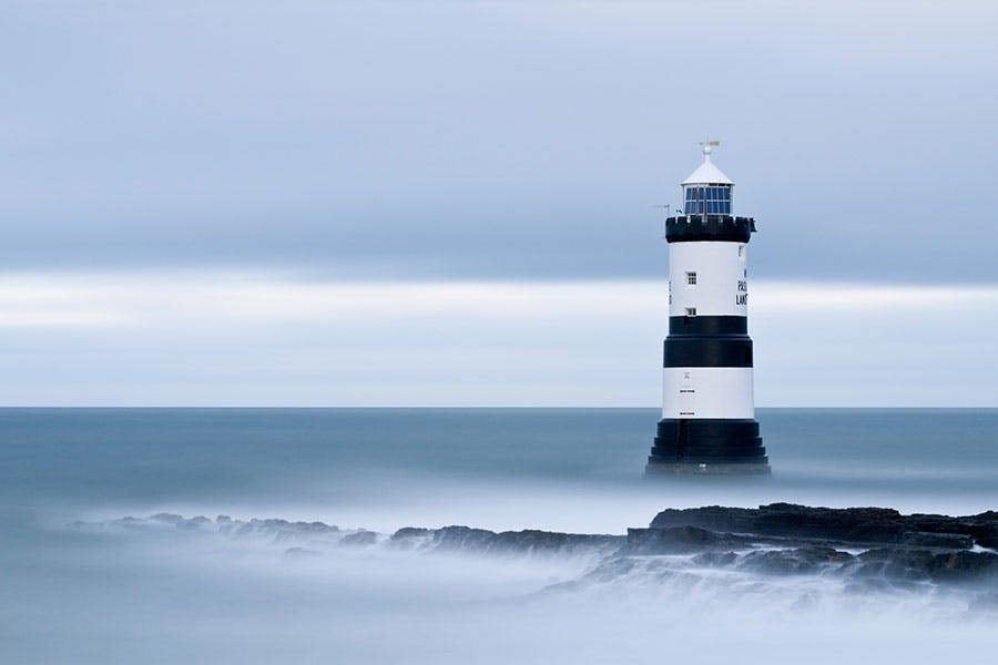 Isle of Anglesey penmon lighthouse framed wall print